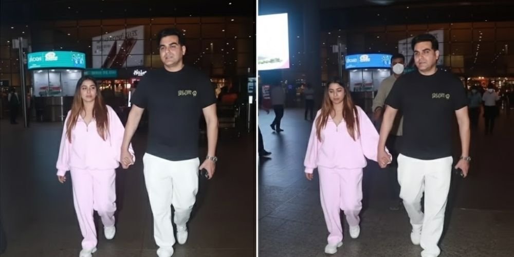 Arbaaz Khan spotted with daughter at Mumbai airport